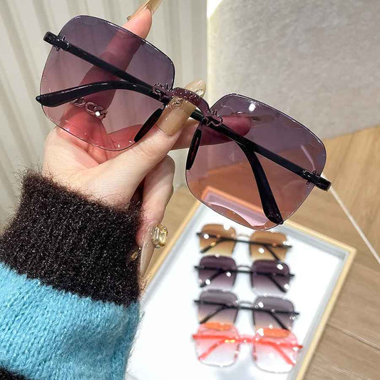 5pcs Women Men Square Sun Glasses Retro Sunglasses Female Black Vintage Fashion For Outdoor Clothing Accessories