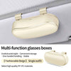 Car Visor Eyewear Storage Set - 2 Pieces Anti-Slip Multi-Purpose Holder with Hidden Magnetic Closure, Great for Sunglasses