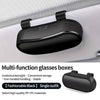 Car Visor Eyewear Storage Set - 2 Pieces Anti-Slip Multi-Purpose Holder with Hidden Magnetic Closure, Great for Sunglasses
