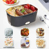 1.5L Electric Lunch Box USB Charging Food Warmer Portable Food Heater Container For Outdoor Camping Bento Home Car Heating Box