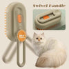 3in1 Steam Cat Brush Pet Hair Remover Vaporizer Cleaning Spray Massage Comb Grooming Tool for Cats