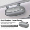 Car Visor Eyewear Storage Set - 2 Pieces Anti-Slip Multi-Purpose Holder with Hidden Magnetic Closure, Great for Sunglasses