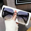2026 New Fashion Cool Sunglasses Women Luxury Brand Letters Anti Strong Light Vintage Rimless Sun Glasses Ladies Gafas UV400
