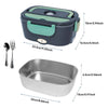 1.5L Electric Lunch Box USB Charging Food Warmer Portable Food Heater Container For Outdoor Camping Bento Home Car Heating Box
